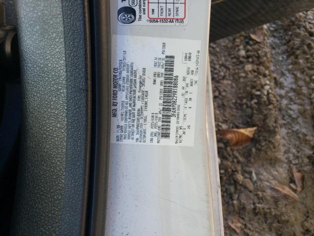 3FAHP08Z29R188086 - 2009 FORD FUSION SEL WHITE photo 12