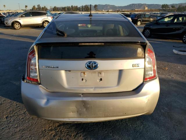 JTDKN3DU7F0445031 - 2015 TOYOTA PRIUS SILVER photo 6