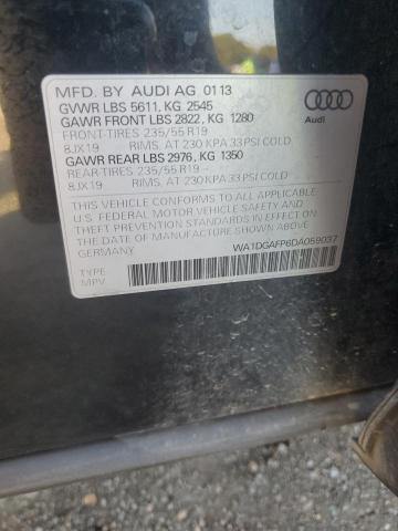 WA1DGAFP6DA059037 - 2013 AUDI Q5 PREMIUM PLUS BLACK photo 14