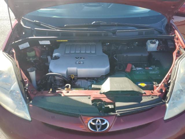 5TDYK4CC0AS323487 - 2010 TOYOTA SIENNA XLE BURGUNDY photo 12