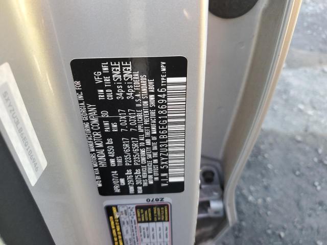 5XYZU3LB6EG186946 - 2014 HYUNDAI SANTA FE SPORT SILVER photo 13