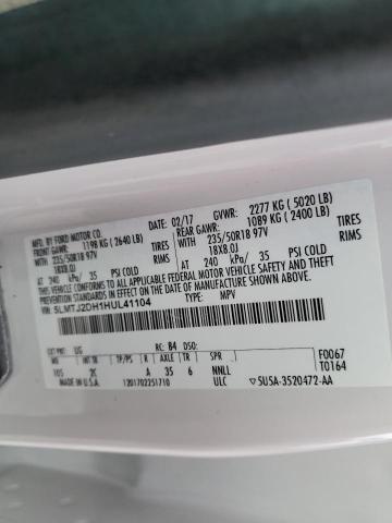 5LMTJ2DH1HUL41104 - 2017 LINCOLN MKC SELECT WHITE photo 14