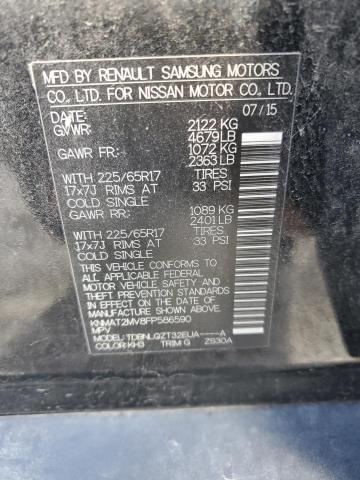 KNMAT2MV8FP586590 - 2015 NISSAN ROGUE S BLACK photo 13