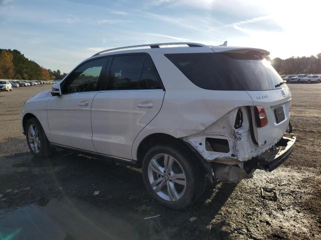 4JGDA5HB5FA606927 - 2015 MERCEDES-BENZ ML 350 4MATIC WHITE photo 2