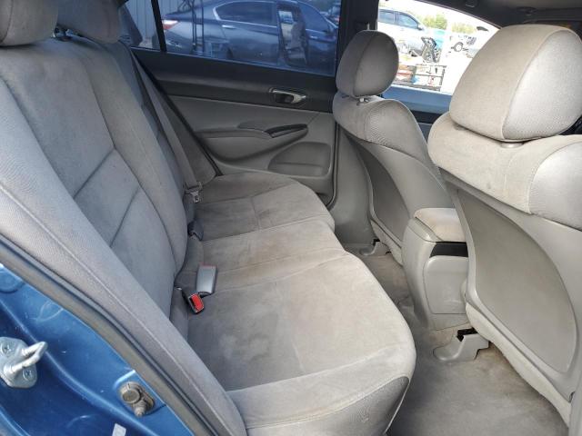 1HGFA16508L086809 - 2008 HONDA CIVIC LX BLUE photo 10