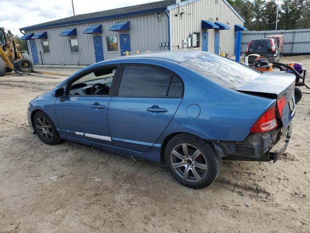 1HGFA16508L086809 - 2008 HONDA CIVIC LX BLUE photo 2