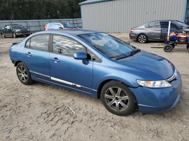 1HGFA16508L086809 - 2008 HONDA CIVIC LX BLUE photo 4