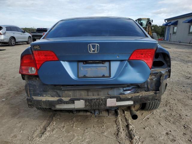 1HGFA16508L086809 - 2008 HONDA CIVIC LX BLUE photo 6