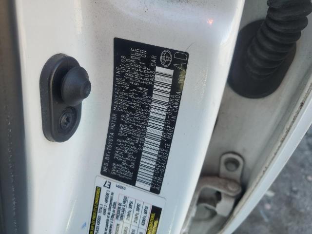 2T1BU40E09C123283 - 2009 TOYOTA COROLLA BASE თეთრი ფოტო 12