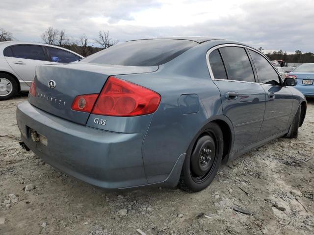 JNKCV51E46M510194 - 2006 INFINITI G35 BLUE photo 3