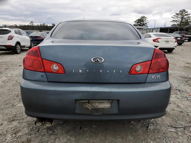 JNKCV51E46M510194 - 2006 INFINITI G35 BLUE photo 6