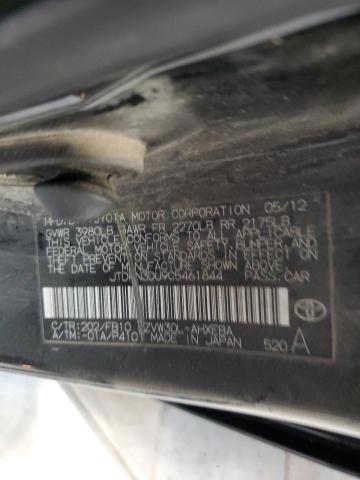 JTDKN3DU9C5461844 - 2012 TOYOTA PRIUS 黑色 照片 12