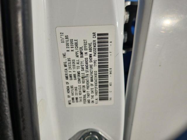 1HGCP2F88CA224800 - 2012 HONDA ACCORD EXL WHITE photo 13