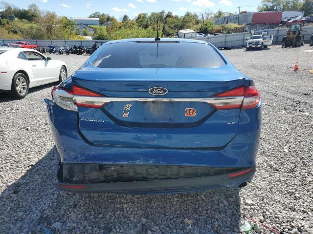 3FA6P0H77HR412036 - 2017 FORD FUSION SE 蓝色 照片 6