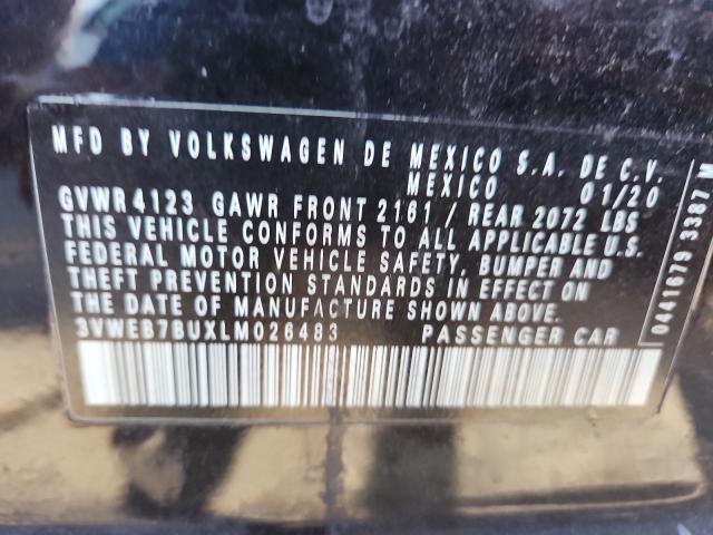 3VWEB7BUXLM026483 - 2020 VOLKSWAGEN JETTA SEL Qara foto 12