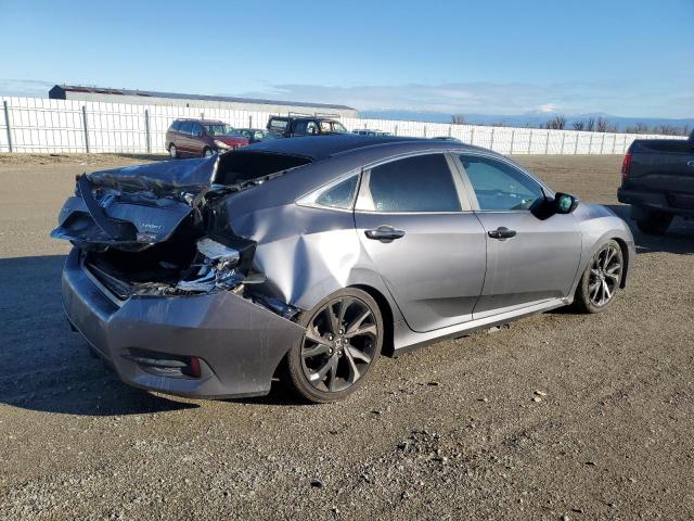 2HGFC2F83KH582539 - 2019 HONDA CIVIC SPORT GRAY photo 3