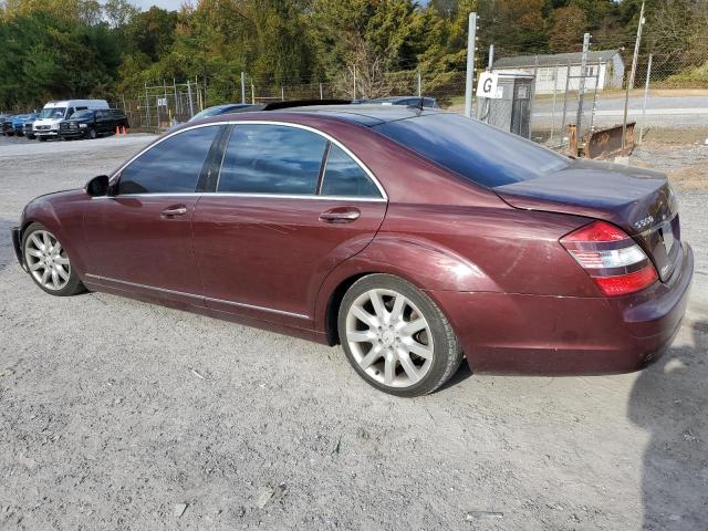 WDDNG86X57A125543 - 2007 MERCEDES-BENZ S 550 4MATIC BURGUNDY photo 2