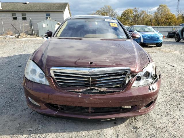 WDDNG86X57A125543 - 2007 MERCEDES-BENZ S 550 4MATIC BURGUNDY photo 5