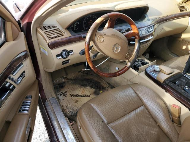 WDDNG86X57A125543 - 2007 MERCEDES-BENZ S 550 4MATIC BURGUNDY photo 8