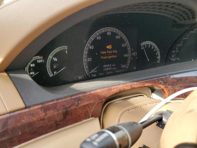 WDDNG86X57A125543 - 2007 MERCEDES-BENZ S 550 4MATIC BURGUNDY photo 9