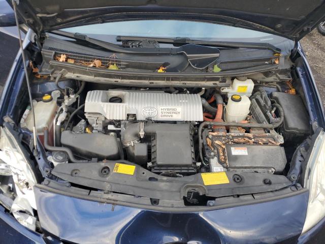 JTDKN3DUXE1750371 - 2014 TOYOTA PRIUS BLUE photo 11