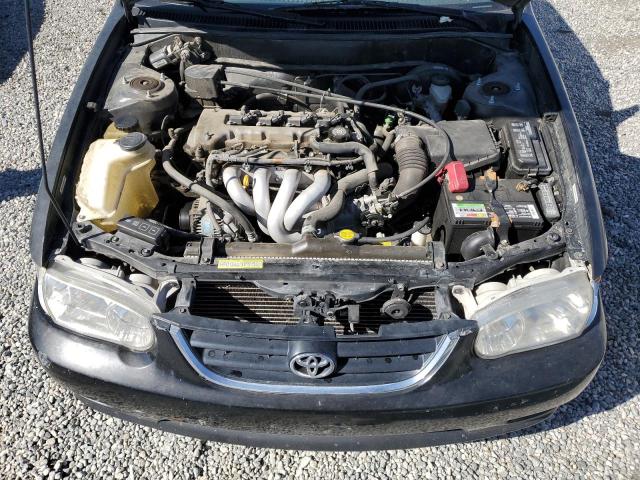 1NXBR12E41Z431542 - 2001 TOYOTA COROLLA CE BLACK photo 11