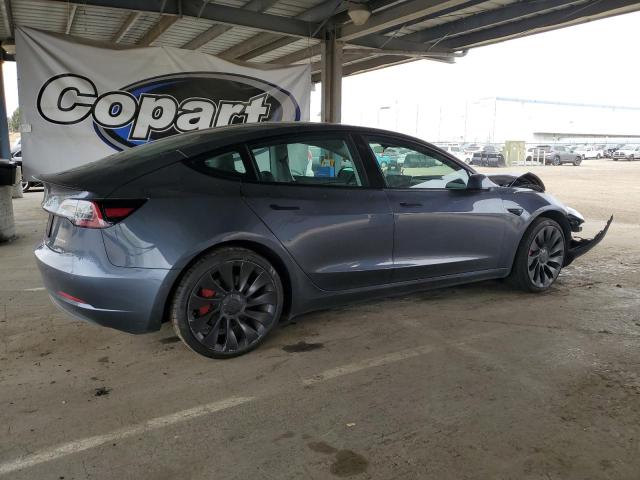 5YJ3E1EC2NF260240 - 2022 TESLA MODEL 3 灰色 照片 3