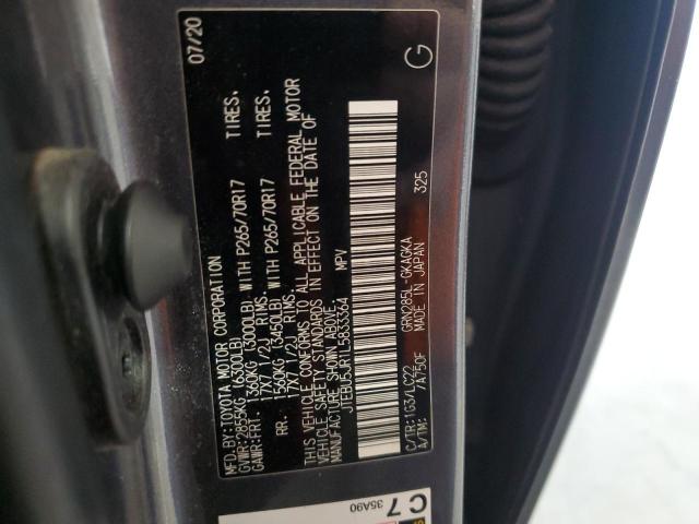 JTEBU5JR1L5833364 - 2020 TOYOTA 4RUNNER SR5/SR5 PREMIUM Boz foto 13