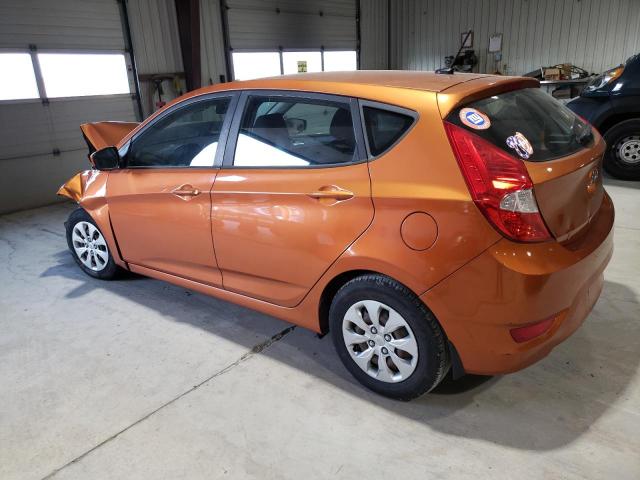 KMHCT5AE5HU326548 - 2017 HYUNDAI ACCENT SE ORANGE photo 2
