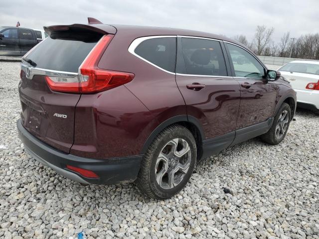 7FARW2H53JE071637 - 2018 HONDA CR-V EX RED photo 3