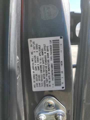 1HGCP26879A128861 - 2009 HONDA ACCORD EXL 灰色 照片 13