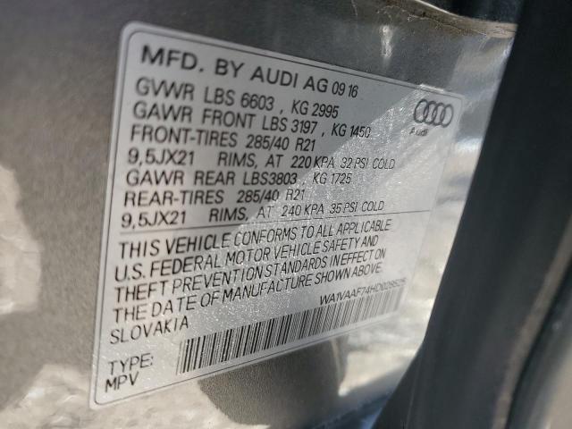 WA1VAAF74HD028525 - 2017 AUDI Q7 PRESTIGE Boz foto 13