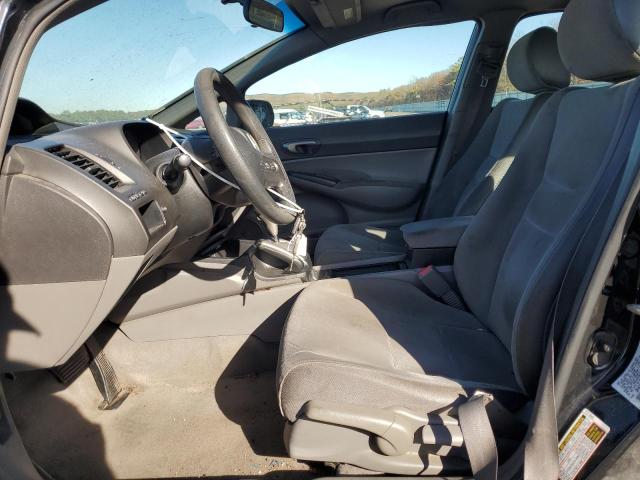 2HGFA16568H340892 - 2008 HONDA CIVIC LX BLACK photo 7