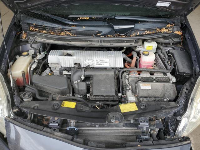 JTDKN3DU9E0357743 - 2014 TOYOTA PRIUS BLACK photo 11