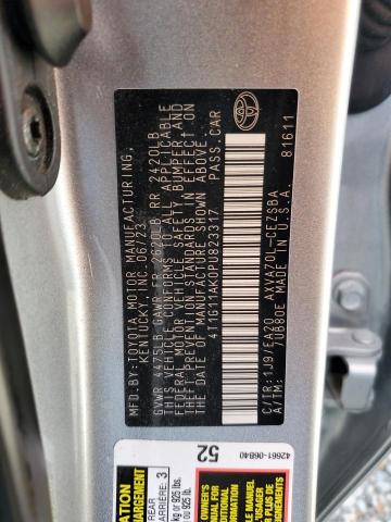 4T1G11AK0PU823317 - 2023 TOYOTA CAMRY SE NIGHT SHADE SILVER photo 13