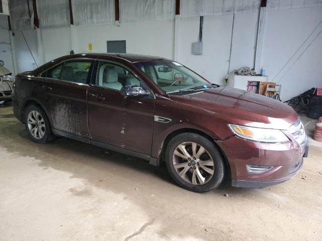 1FAHP2EW9CG121375 - 2012 FORD TAURUS SEL MAROON photo 4