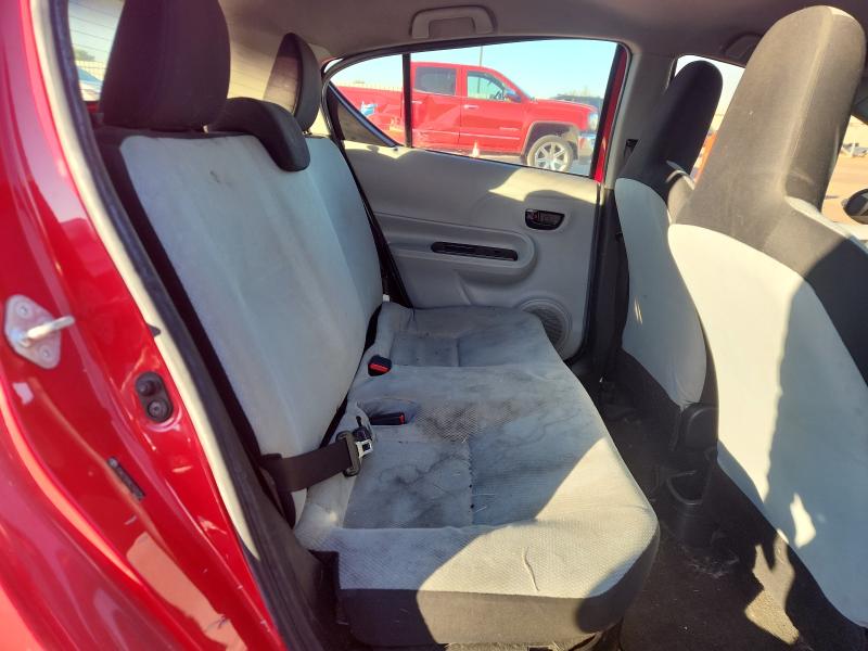 JTDKDTB34C1020756 - 2012 TOYOTA PRIUS C RED photo 10