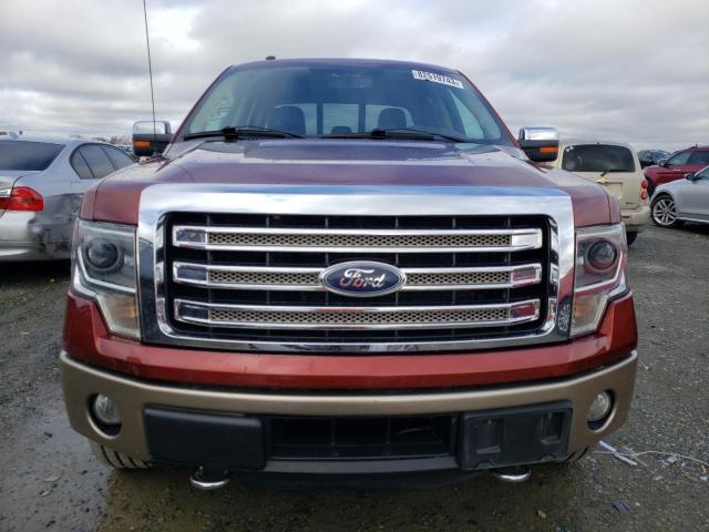 1FTFW1ET4EKE90813 - 2014 FORD F150 SUPERCREW BURGUNDY photo 5