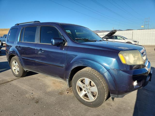 5FNYF4H58BB038749 - 2011 HONDA PILOT EXL 蓝色 照片 4