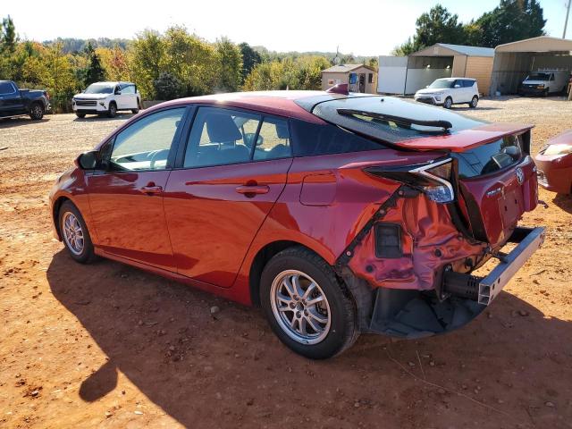 JTDKBRFU6G3525025 - 2016 TOYOTA PRIUS RED photo 2