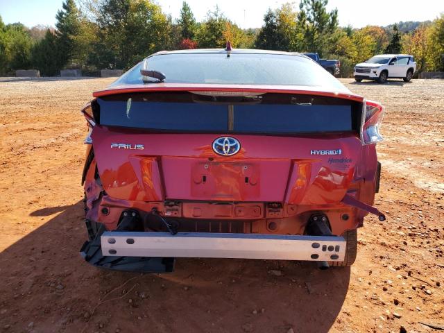 JTDKBRFU6G3525025 - 2016 TOYOTA PRIUS RED photo 6