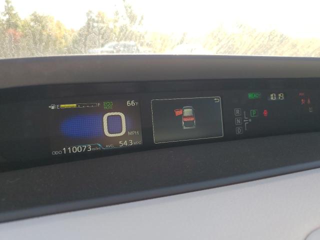 JTDKBRFU6G3525025 - 2016 TOYOTA PRIUS RED photo 9