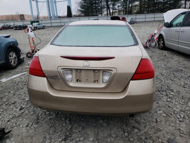 1HGCM56157A186445 - 2007 HONDA ACCORD VALUE TAN photo 6