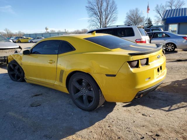 2G1FB1E34C9113417 - 2012 CHEVROLET CAMARO LT YELLOW photo 2