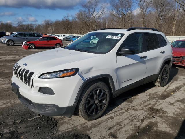 1C4PJLAB3GW287564 - 2016 JEEP CHEROKEE SPORT WHITE photo 1