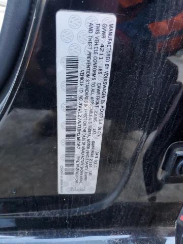 3VWLZ7AJ1BM365187 - 2011 VOLKSWAGEN JETTA SEL BLACK photo 12