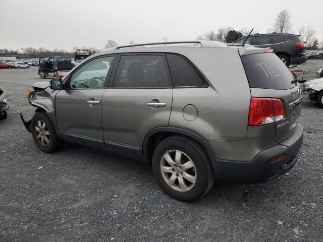 5XYKT3A66DG397475 - 2013 KIA SORENTO LX GRAY photo 2