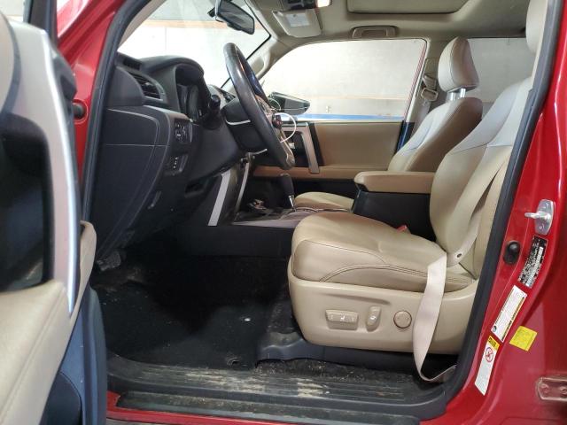 JTEBU5JR3H5452087 - 2017 TOYOTA 4RUNNER SR5/SR5 PREMIUM ბურგუნდია ფოტო 7