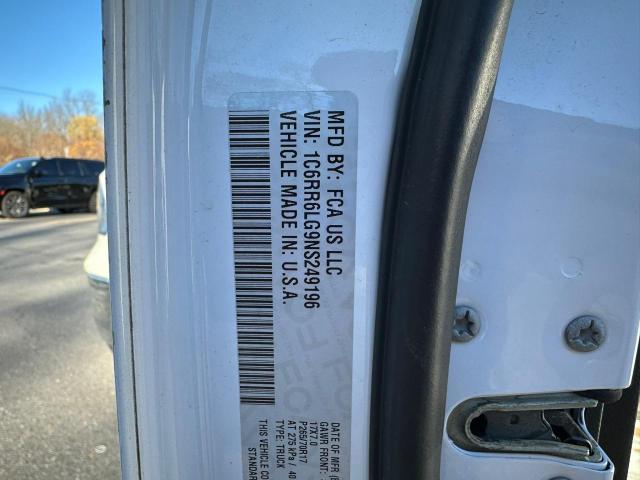 1C6RR6LG9NS249196 - 2022 RAM 1500 CLASS SLT 白色 照片 10