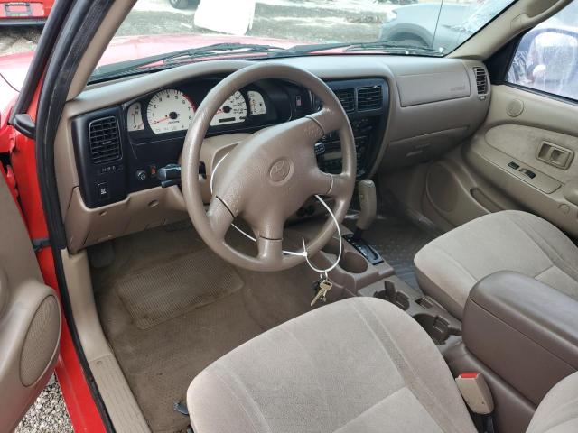 5TESN92N71Z777039 - 2001 TOYOTA TACOMA XTRACAB PRERUNNER წითელი ფოტო 8